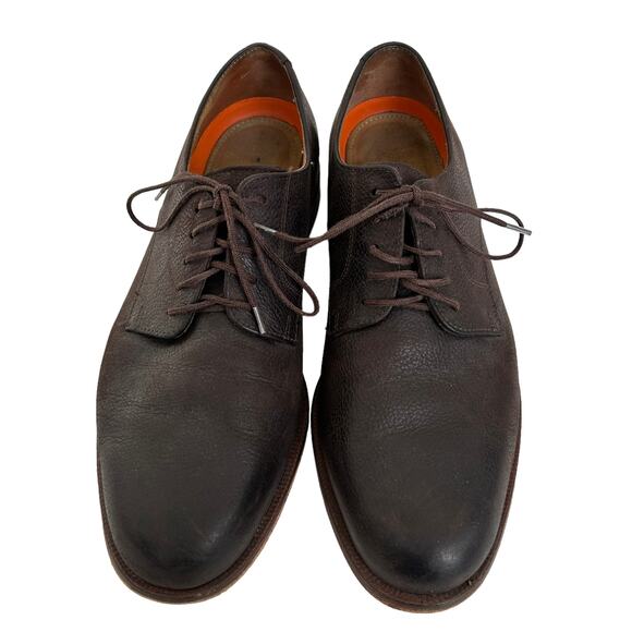 Cole Haan Grand OS Brown Leather Lace Up Loafers Sz 9.5 - Picture 2 of 8